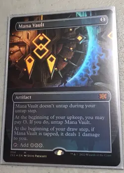 MTG Double Masters 2022 Mana Vault (Borderless) 394 Foil - Image 1