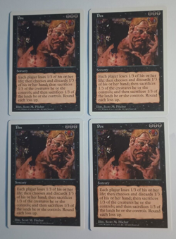 Pox x4 MTG Fifth Edition 5th Magic the Gathering - Image 1