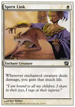 4x Spirit Link Moderate Play, English 8th Edition MTG Magic - Image 1