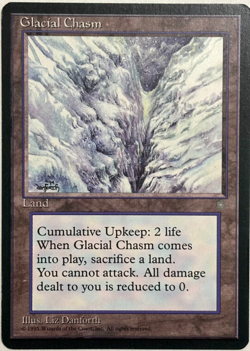 Magic the Gathering MTG - Glacial Chasm - NM - Uncommon - Ice Age - Image 1