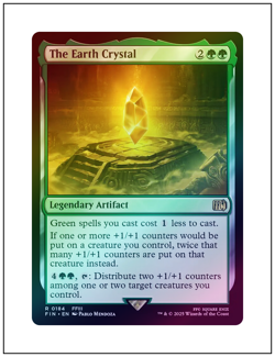 1x The Earth Crystal, Foil, Magic The Gathering MTG NM - Image 1