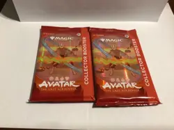 2 packs sealed collector boosters from MTG expansion= Avatar Last Airbender - Image 1