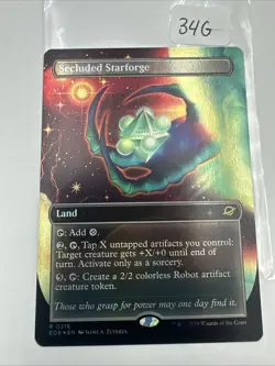1x - Secluded Starforge - FOIL BORDERLESS #316 - Edge of Eternities - NM MTG - Image 2