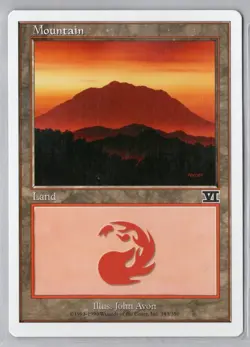 1x Mountain #343 - MTG Core Set 6th Edition - Near Mint - Image 1