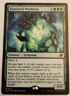 Famished Worldsire EOE #182 Mythic Regular NM+ - Image 1