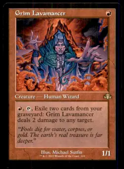 Grim Lavamancer LP Light Play Dominaria Remastered MTG [12398] - Image 1
