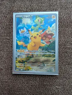 Pokemon TCG Scarlet & Violet Pikachu Promo Holo Card SVP027 - Image 1