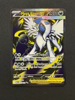 Pokemon TCG Mega Absol ex 161/132 ME01: Mega Evolution Ultra Rare Near Mint - Image 1