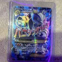 Pokemon M Mewtwo EX 159/162 Breakthrough Mega Full Art Ultra Rare Holo - Image 1