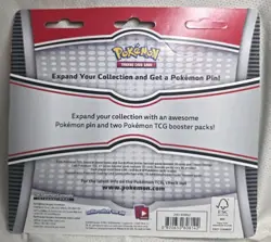✅ Pokemon TCG Sun Moon + Crimson Invasion Booster Blister 2x Pack Tyranitar Pin - Image 2