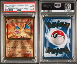 2021 POKEMON CELEBRATIONS ULTRA-PREMIUM COLLECTION UPC METAL #4 CHARIZARD PSA 9 - Image 3