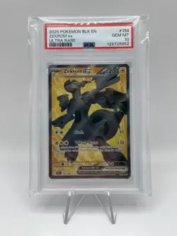 Pokemon TCG Zekrom Ex 158/086 Ultra Rare Black Bolt PSA 10 - Image 1