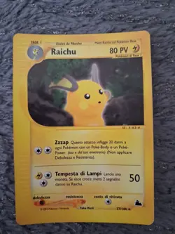 Carta Pokemon Raichu Set Skyridge 27/144 Reverse Holo Ita Rara - Image 1