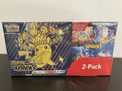 Pokemon TCG Surging Sparks Elite Trainer Box & Booster Bundle - Costco 2 Pack - Image 1