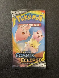 Pokemon Sun & Moon Cosmic Eclipse Booster Pack Factory Sealed - Image 1