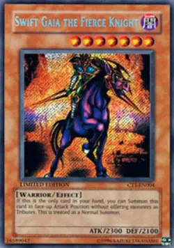 1x (LP) Swift Gaia the Fierce Knight - CT1-EN004 - Secret Rare - Limited Edition - Image 1