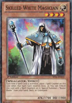 1x (LP) Skilled White Magician - BP01-EN131 - Starfoil Rare - 1st Edition YuGiO - Image 1