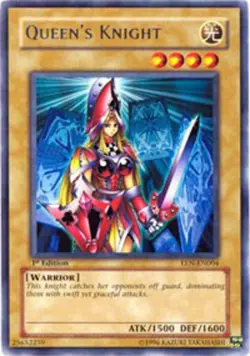 1x (EX) Queen's Knight - EEN-EN004 - Rare - 1st Edition YuGiOh - Image 1