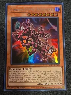 Yugioh Gimmick Puppet Nightmare BLC1-EN040 Ultra Rare 1st Ed SILVER NM - Image 1