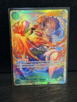 Monkey.D.Luffy SEC OP13-118 Carrying On His Will One Piece TCG NM English - Image 1