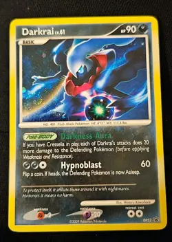 Darkrai DP52 Holo Pokemon Card Diamond and Pearl Promos Swirl MP/HP See Pics - Image 1
