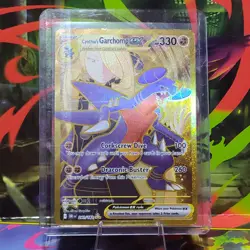 Pokemon Destined Rivals Cynthia's Garchomp EX Gold Hyper Rare Card 241/182 - Image 3