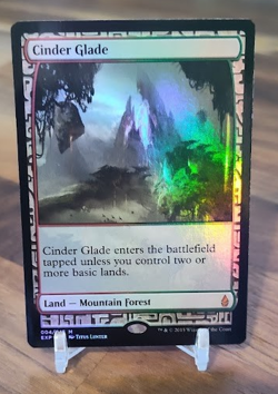 MTG FOIL Cinder Glade Zendikar Expeditions NM MINT Magic the Gathering Card - Image 1