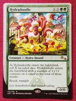 Magic The Gathering UNSTABLE HYDRADOODLE green card MTG - Image 1
