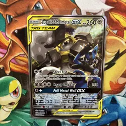 Pokemon TCG Lucario & Melmetal Tag Team GX SM192 Holo Promo Card Sun & Moon NM/M - Image 3