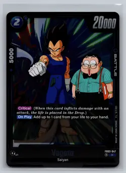 Dragon Ball Super Card Game #FB03-047 Vegeta Foil - Image 1
