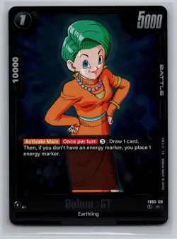 Dragon Ball Super Card Game #FB03-128 R Bulma : GT Foil - Image 1