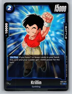 Dragon Ball Super Card Game Raging Roar #FB03-031 Krillin - Image 1
