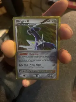 Dialga LV.X 105/106 D&P Great Encounters Pokemon Card Holo Foil Rare MP - Image 1