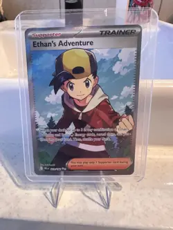 Ethans Adventure 221/182 Destined Rivals Pokemon TCG Full Art Trainer + 10 Cards - Image 1
