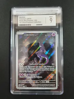 Mewtwo 052 Sv: Scarlet & Violet Promo Cards Holo CGC 9 - Image 1