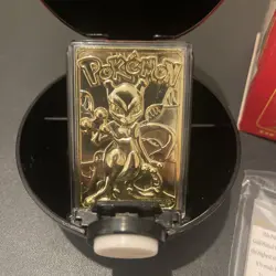 Pokemon #150 MEWTWO 23k Gold Plated Trading Card 1999 Burger King W CERT of AUTH - Image 4