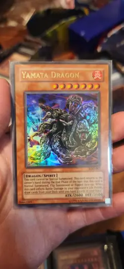 Yu-Gi-Oh! Yamata Dragon Ultra Rare Card LOD-067 Unlimited NEAR MINT - Image 1