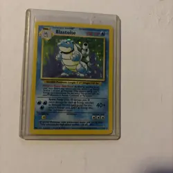 Pokemon TCG Base Set Blastoise Holo Card 2/102 Mp Condition - Image 1