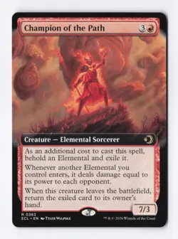 Champion of the Path (Extended Art) 0362 (R) MTG Lorwyn Eclipsed (ECL) - Image 1
