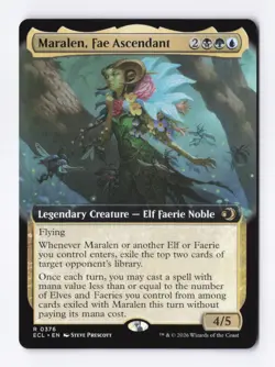 Maralen, Fae Ascendant (Extended Art) 0376 (R) MTG Lorwyn Eclipsed (ECL) - Image 1