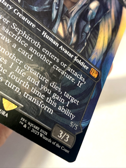 MTG Sephiroth, Fabled SOLDIER (Borderless) Final Fantasy 0317 FFVII FF7 NM - Image 3