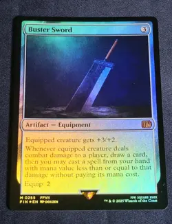 Magic: The Gathering - Final Fantasy - Buster Sword Foil Mythic Rare - NM - Image 1