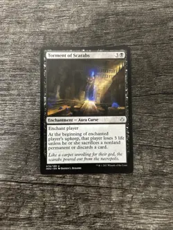 MTG 1x Torment of Scarabs x1 LP Hour of Devastation - Image 1