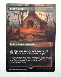 MTG Blood Crypt Double-Sided Borderless LORWYN ECLIPSED 0349 Regular NM - Image 1
