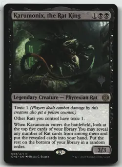 Karumonix, the Rat King R Promo Pack: Phyrexia: All Will Be One 98 LP - Image 1