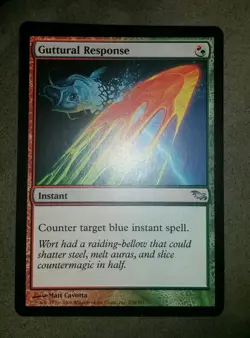 1x MTG MAGIC THE GATHERING Guttural Response nm x 1 - Image 1