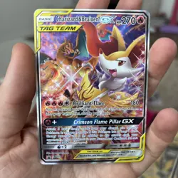 Pokemon TCG Charizard & Braixen GX Tag Team Black Star Promo SM230 Holo Rare - Image 3