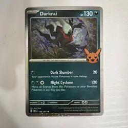 *AWESOME SWIRLS* Pokemon TCG - Darkrai Trick or Trade 2024 cosmos holo 136/197 - Image 1
