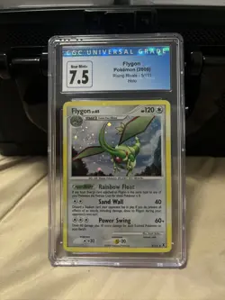 CGC Universal Grade 7.5 Flygon Holo 2009 Pokemon Rising Rivals 5/111 SWIRL - Image 1