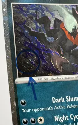 Darkrai 136/197 Obsidian Flames Cosmos Holo Rare Pokemon TCG - NM 🌀2 SWIRLS🌀 - Image 2